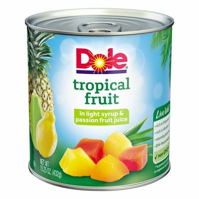 Dole Tropical Fruit In Light Syrup & Passion Fruit Juice
