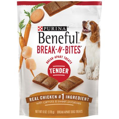 Purina Beneful Break-N-Bites Tender Real Chicken With Carrots & Sweet Potatoes Dog Treats