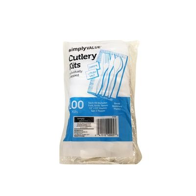 Simply Value White Cutlery Kit