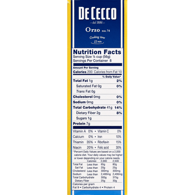 De Cecco Orzo, No. 74