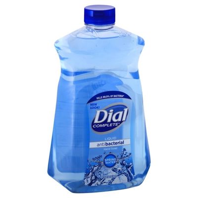 Dial Complete Antibacterial Liquid Hand Soap Refill, Spring Water