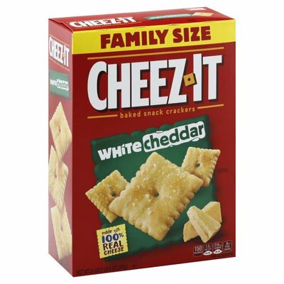 Cheez-It Cheese Crackers, Baked Snack Crackers, Office and Kids Snacks, White Cheddar