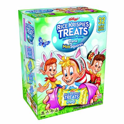 Kellogg's Rice Krispies Treats Mini Marshmallow Snack Bars, Easter Snacks, Kids Lunch, Original