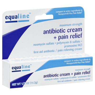 Equaline Antibiotic Cream + Pain Relief, Maximum Strength