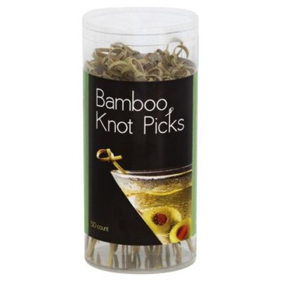 Pick On Us Bamboo Knot Picks, 4.75 Inches