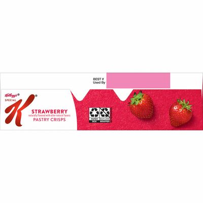 Kellogg's Special K Pastry Crisps, Breakfast Bars, 100 Calorie Snacks, Strawberry
