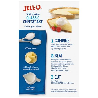 Jell-O No Bake Real Cheesecake Dessert