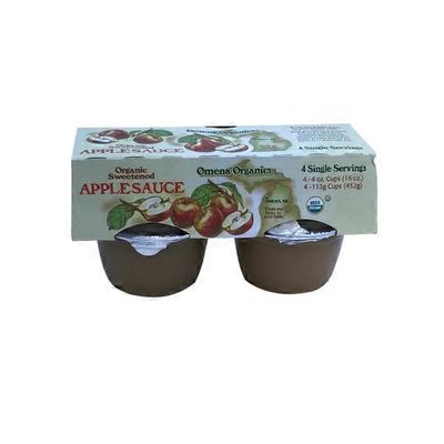 Omena Organics Organic Sweentened Applesauce