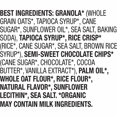 Annie's Organic Chewy Granola Bars, Chocolate Chip, 6 Count