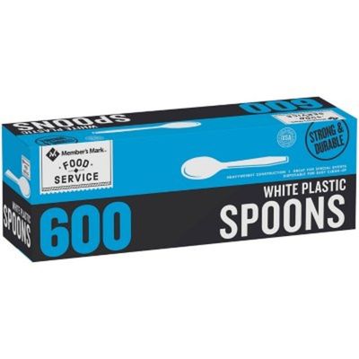 Member's Mark White Plastic Spoons