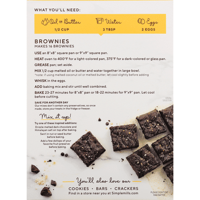 Simple Mills Brownie Almond Flour Baking Mix