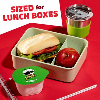 Pringles Potato Crisps Chips, Lunch Snacks, Office and Kids Snacks, Sour Cream and Onion