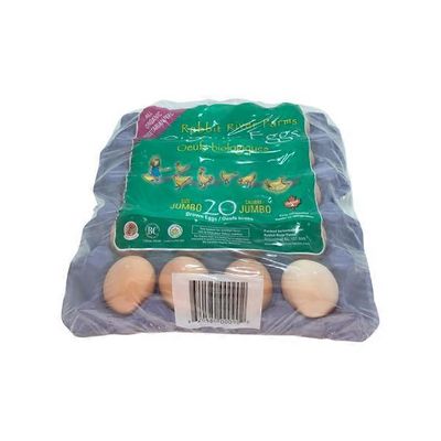 Rabbit River Jumbo Organic 20 Flat Eggs