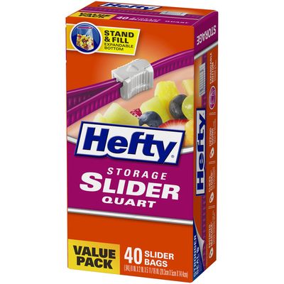 Hefty Quart Storage Slider Bags 40 Ct Delivery Or Pickup Near Me Instacart
