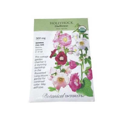 Botanical Interests Organic Outhouse Hollyhock Seeds
