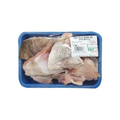 * Fresh Yellow Grouper Fish Head