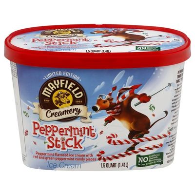 Mayfield Ice Cream Peppermint Stick 1 5 Qt Instacart