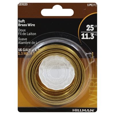 Hillman Group Soft Brass Wire, Soft