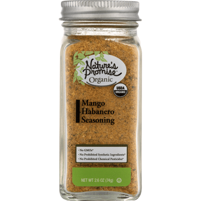 Nature's Promise Habanero Seasoning, Organic, Mango, Jar
