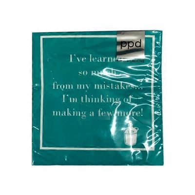 Paperproducts Design I've Learned So Much From My Mistakes Beverage Napkins