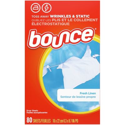 Bounce Fabric Softener Dryer Sheets, Fresh Linen