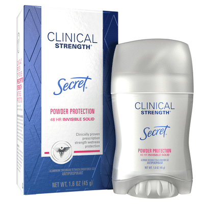 Secret Clinical Strength Invisible Solid Women's Antiperspirant & Deodorant Powder Protection