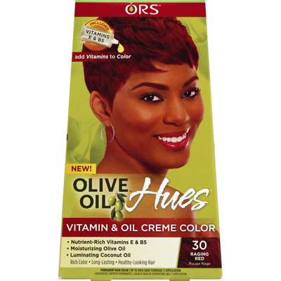 Ors Permanent Hair Color, Vitamin & Oil Creme Color, 30 Raging Red