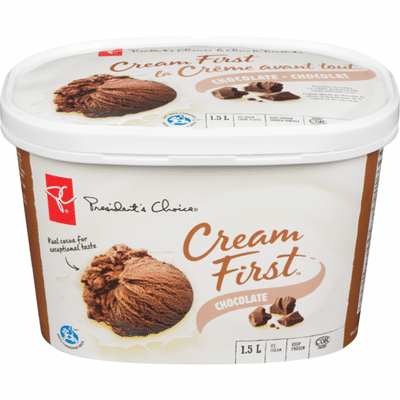 President's Choice Creamfirst Chocolate Ice Cream