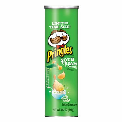 Pringles Potato Crisps Chips, Lunch Snacks, Snacks On The Go, Sour Cream and Onion