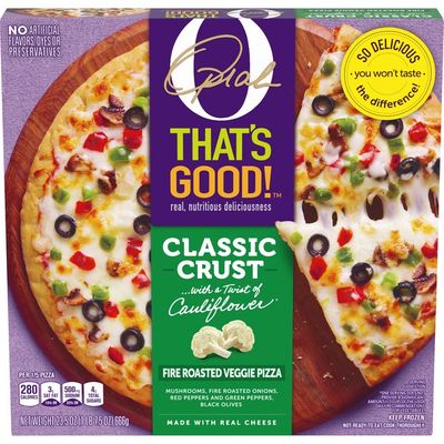O, That'S Good! Fire Roasted Veggie Frozen Pizza with Cauliflower Classic Crust