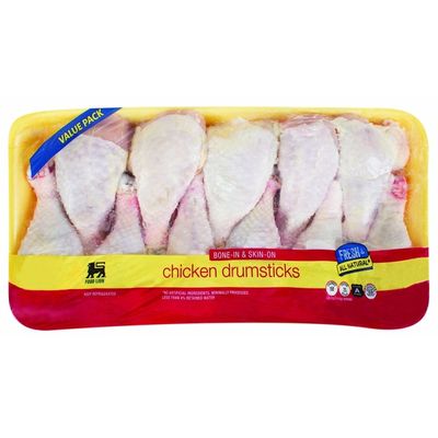 Food Lion Bone-In Skin-On Chicken Drumsticks Value Pack