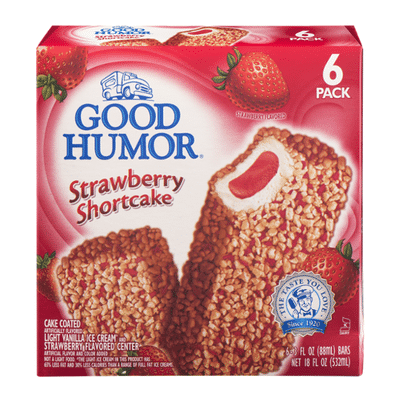 Good Humor Frozen Dairy Dessert Bars Strawberry Shortcake