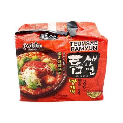 paldo Extra spicy RAMYUN INSTANT NOODLE WITH SOUP BASE