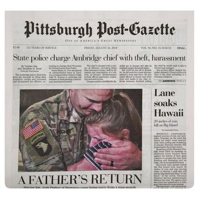 Pittsburgh Post Gazette Newspaper