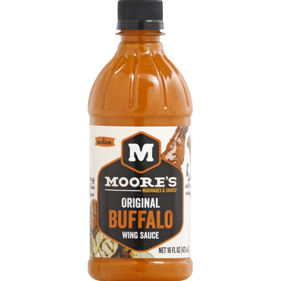 Moore's Buffalo Wing Sauce, Original, Medium (16 oz) - Instacart