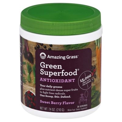 Amazing Grass Green Superfood, Sweet Berry Flavor, Antioxidant