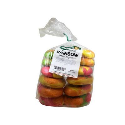 Mini Rainbow Bagels