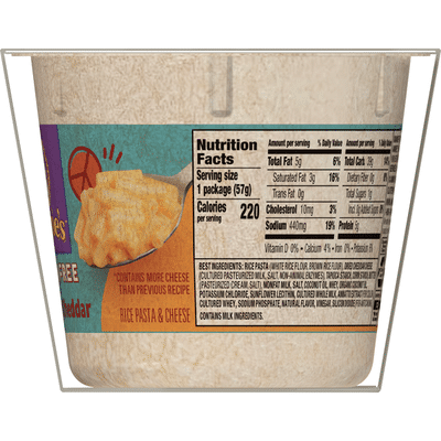 Annie's Gluten Free Rice Pasta & Cheddar Mac & Cheese, Microwavable Cups, 2 Count