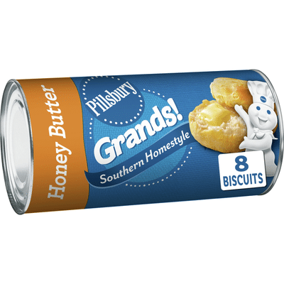 Pillsbury Grands! Southern Homestyle Buttermilk Biscuits, Honey Butter, 8 Count