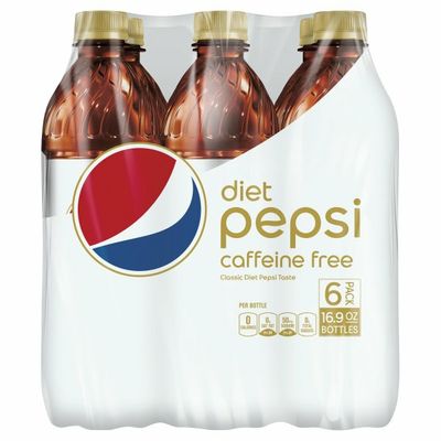 Pepsi Cola, Diet, Caffeine Free, 6 Pack