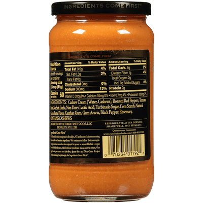 Victoria Vegan Alfredo Red Pepper Sauce