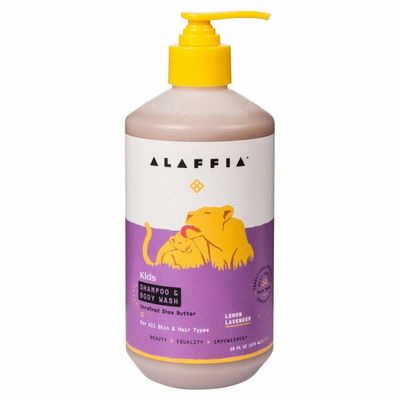 Alaffia Kids Shampoo & Body Wash, Lemon Lavender
