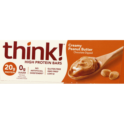 think! High Protein Bar, 20g Protein, Creamy Peanut Butter