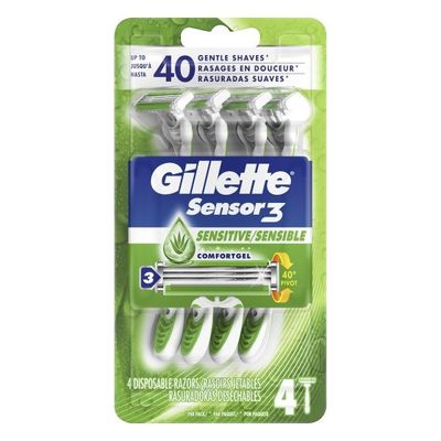 Gillette Sensor3 Sensitive Men'S Disposable Razor