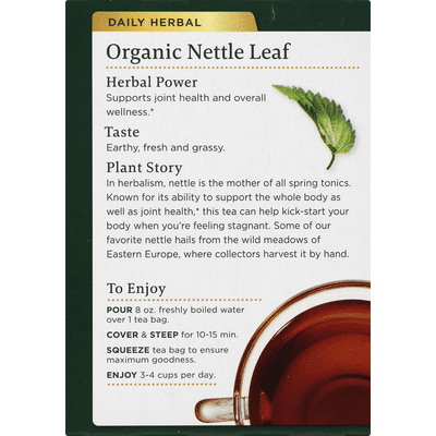 Traditional Medicinals Organic Nettle Leaf, Caffeine Free Herbal Tea