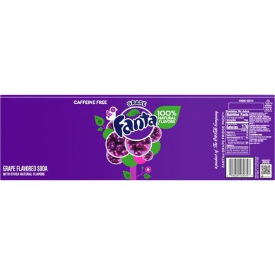 Fanta Grape Soda Fruit Flavored Soft Drink