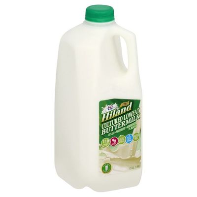 Hiland Dairy Buttermilk, Cultured Lowfat, 1% Milkfat