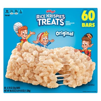Kellogg's Rice Krispies Treats Marshmallow Snack Bars, Kids Snacks, Original