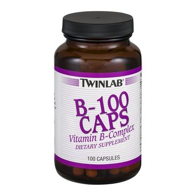 Twinlab B-100 Caps Vitamin B-Complex Dietary Supplement Capsules - 100 CT