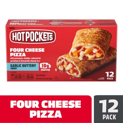 Hot Pockets Four Cheese Pizza Garlic Buttery Crust Frozen Snacks